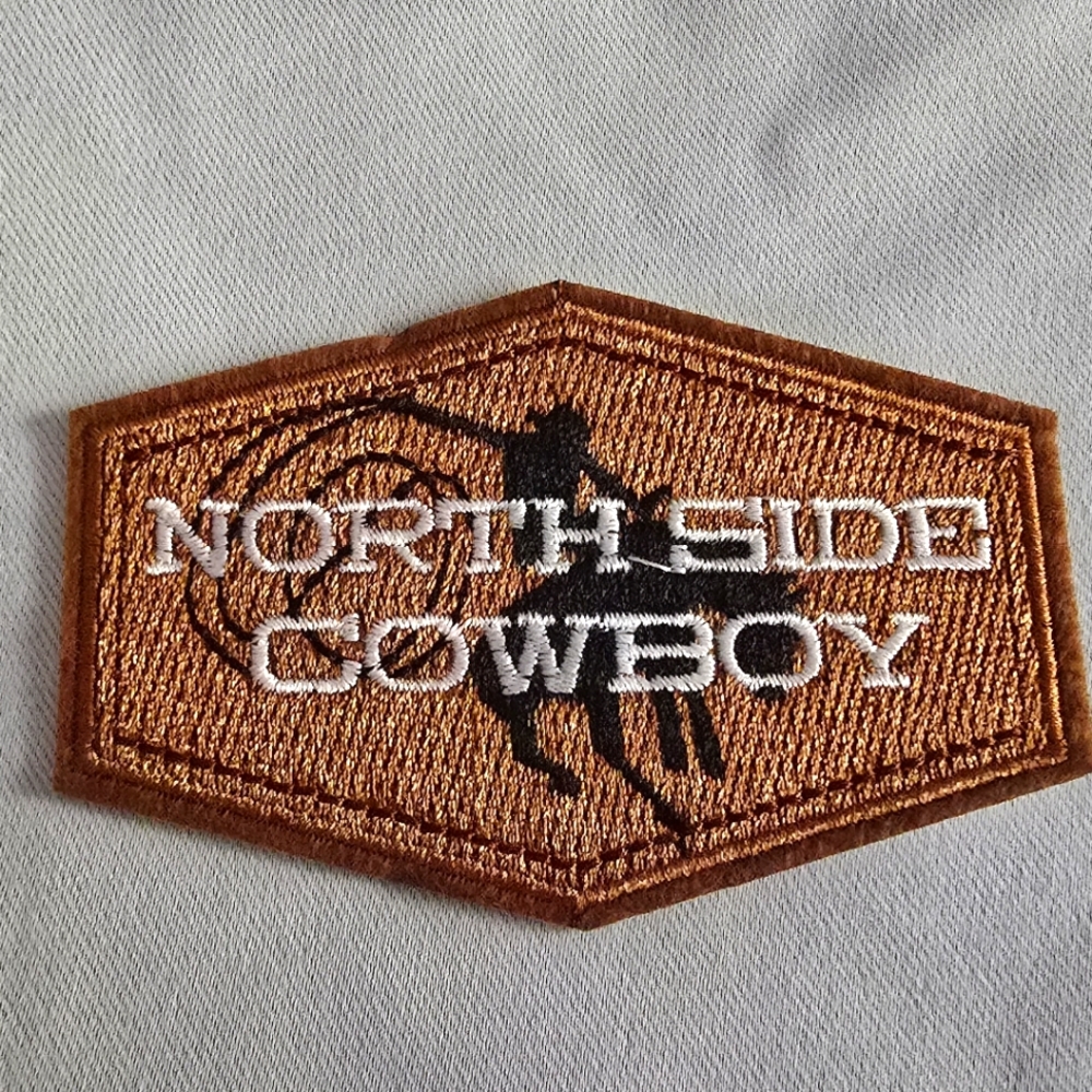 North Side Cowboy Embroidered Patch NWOT, Multicolored Unbranded Western DIY